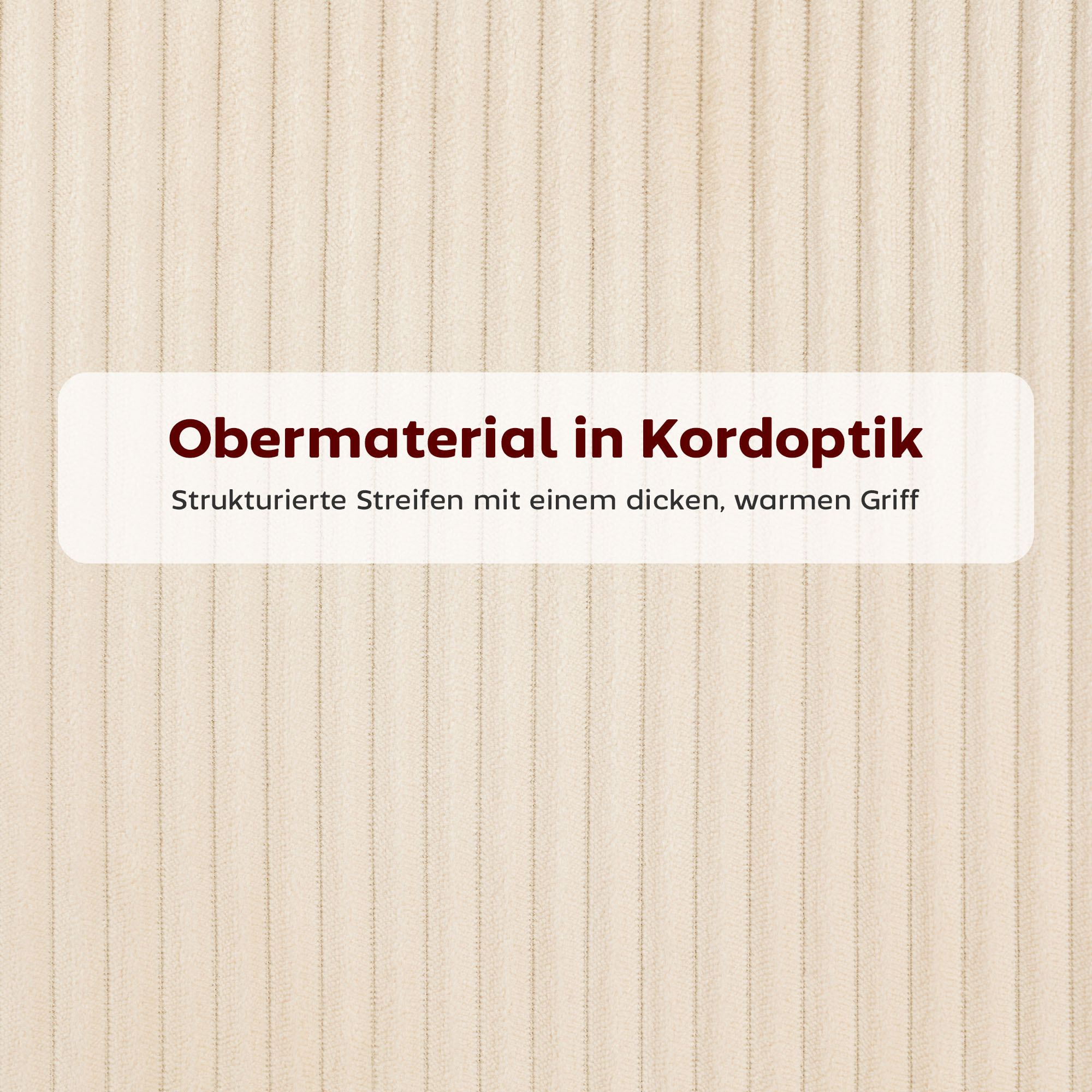 Esszimmerstuhl, Cordbezug, Schalenform, Metallbeine, Fußpolster, Beige