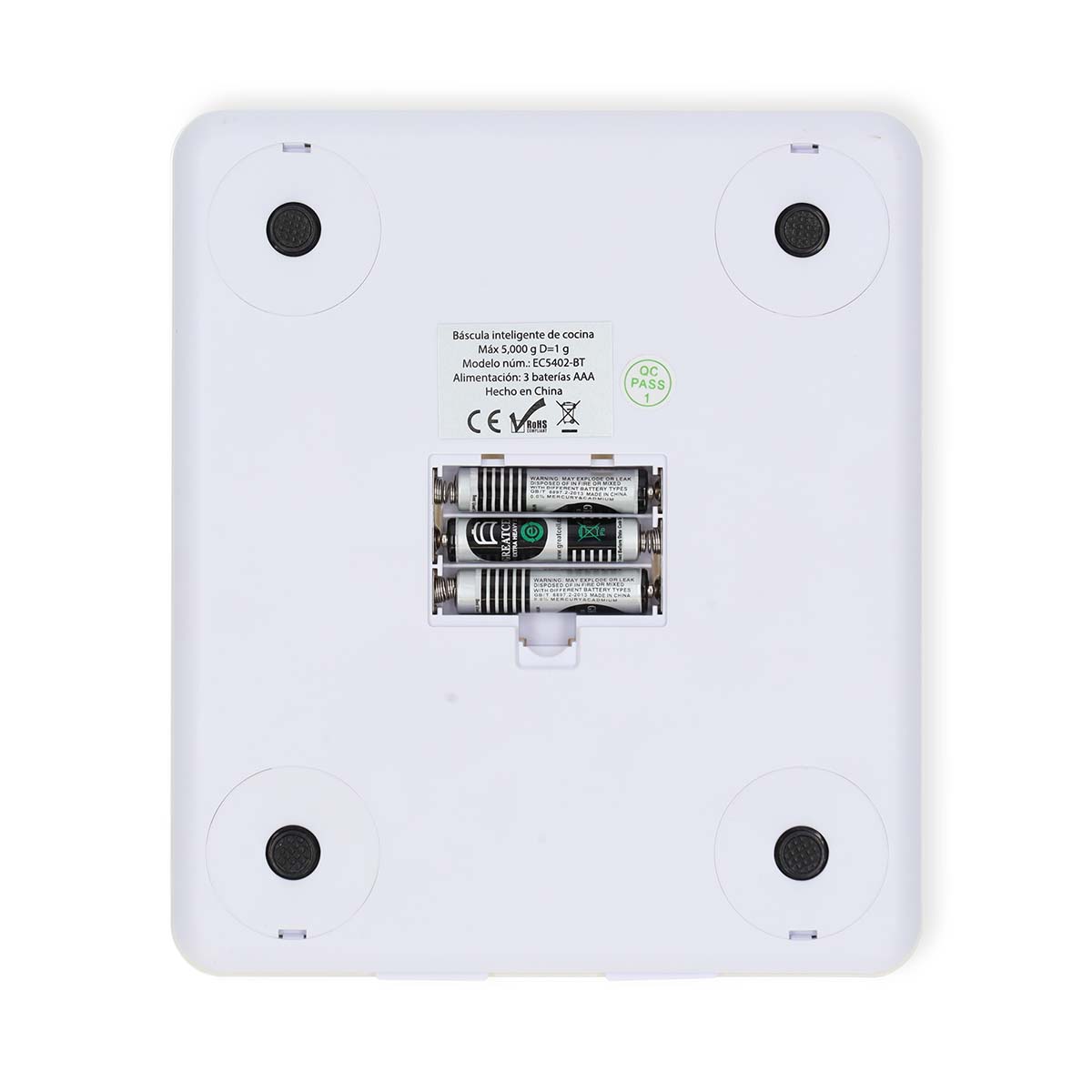 SmartLife Küchenwaage | Bluetooth | Glas / Kunststoff | Weiss
