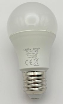 LED Glühlampe E27 "G70" 3-Stufen-Dimm, 3000k, 930lm, 230V/9W, 160°, warmweiß