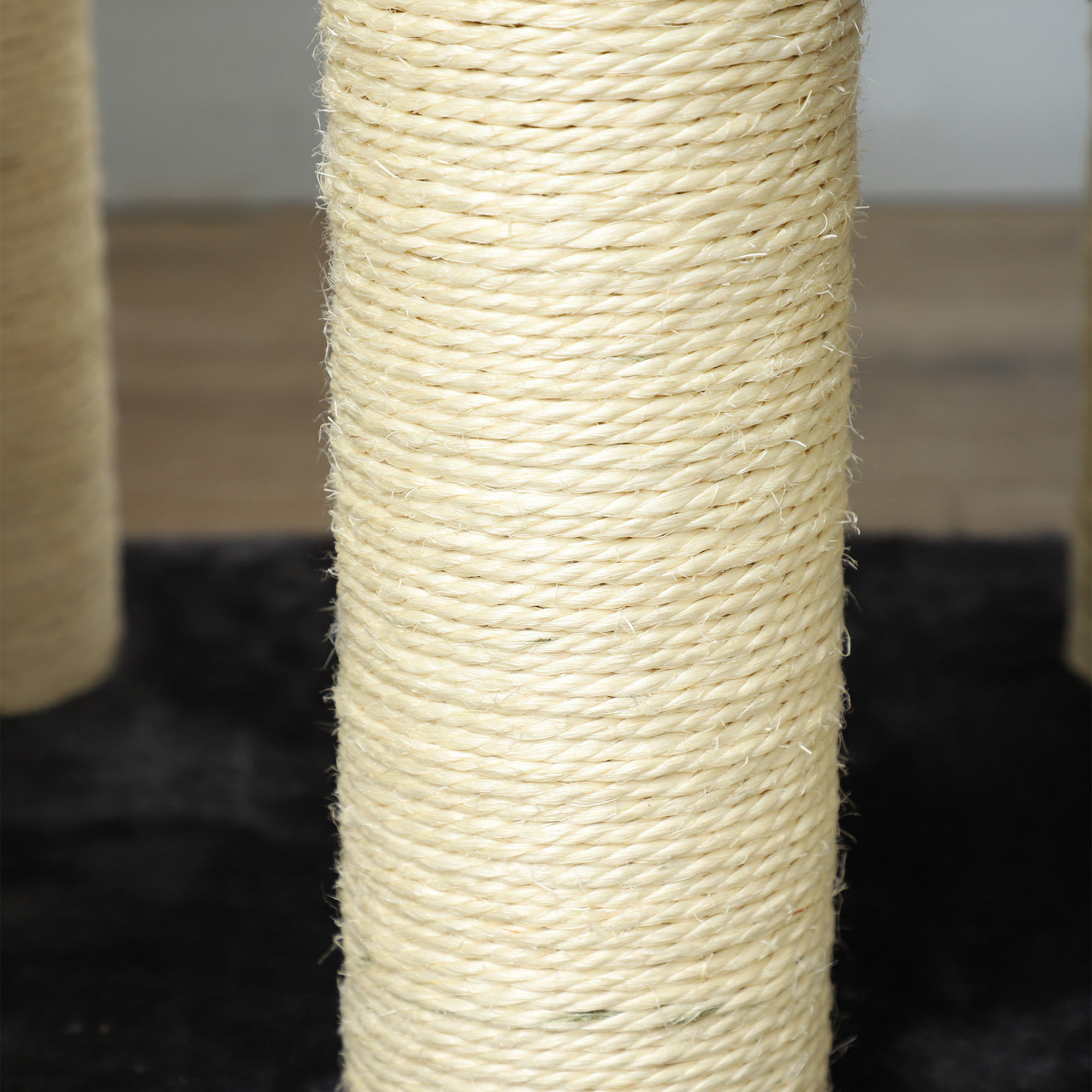 Katzentreppe 4-stufige Haustiertreppe 59 cm hoch Hundetreppe für Katzen aller Größen Hunderampe Einstiegshilfe für Bett, Sofa, Couch Grau