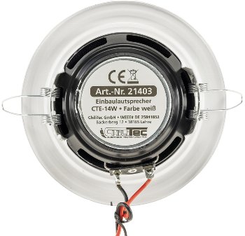 Einbaulautsprecher "CTE-14w", weiß / Ø 135mm, 60 Watt, 8 Ohm