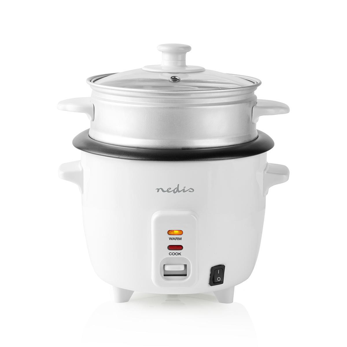 Reiskocher | 0.6 l | 300 W | Aluminium-Dampfer | Antihaft-Beschichtung | Herausnehmbare Schüssel | Automatische Abschaltung