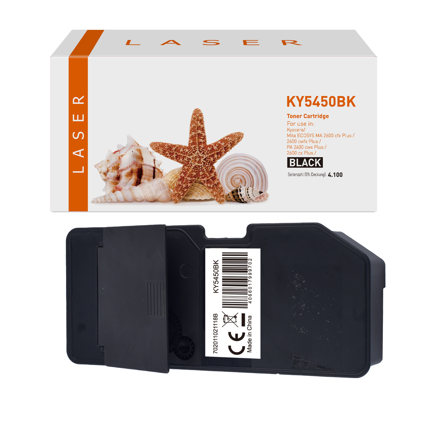 TK5450BK alternativ Toner black für Kyocera / TK5450 / 4.100 Seiten