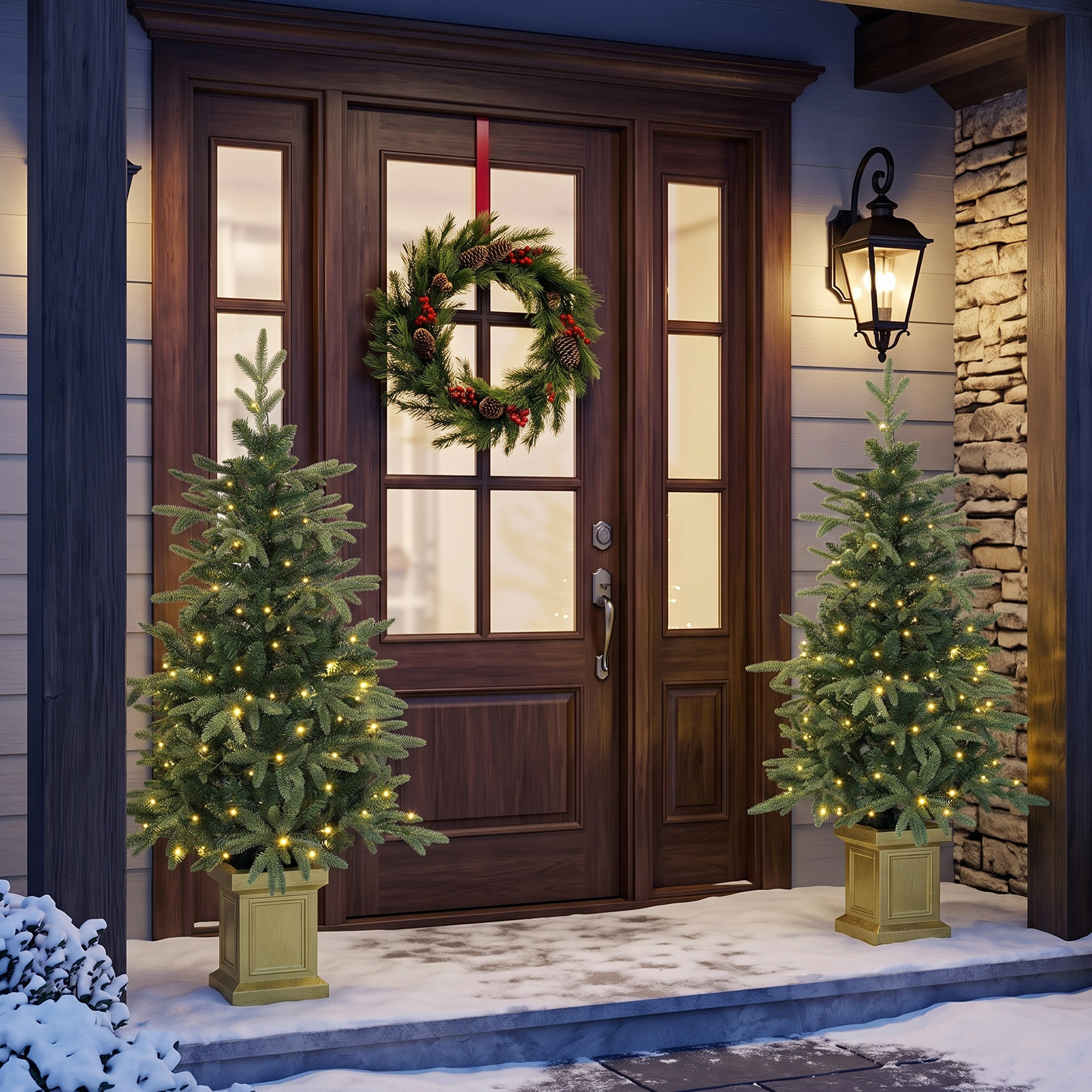 Künstlicher Weihnachtsbaum, 120 cm Christbaum mit 110 LED-Beleuchtung 147 Spitzen, 2 Lichtfarben, Fernbedienung