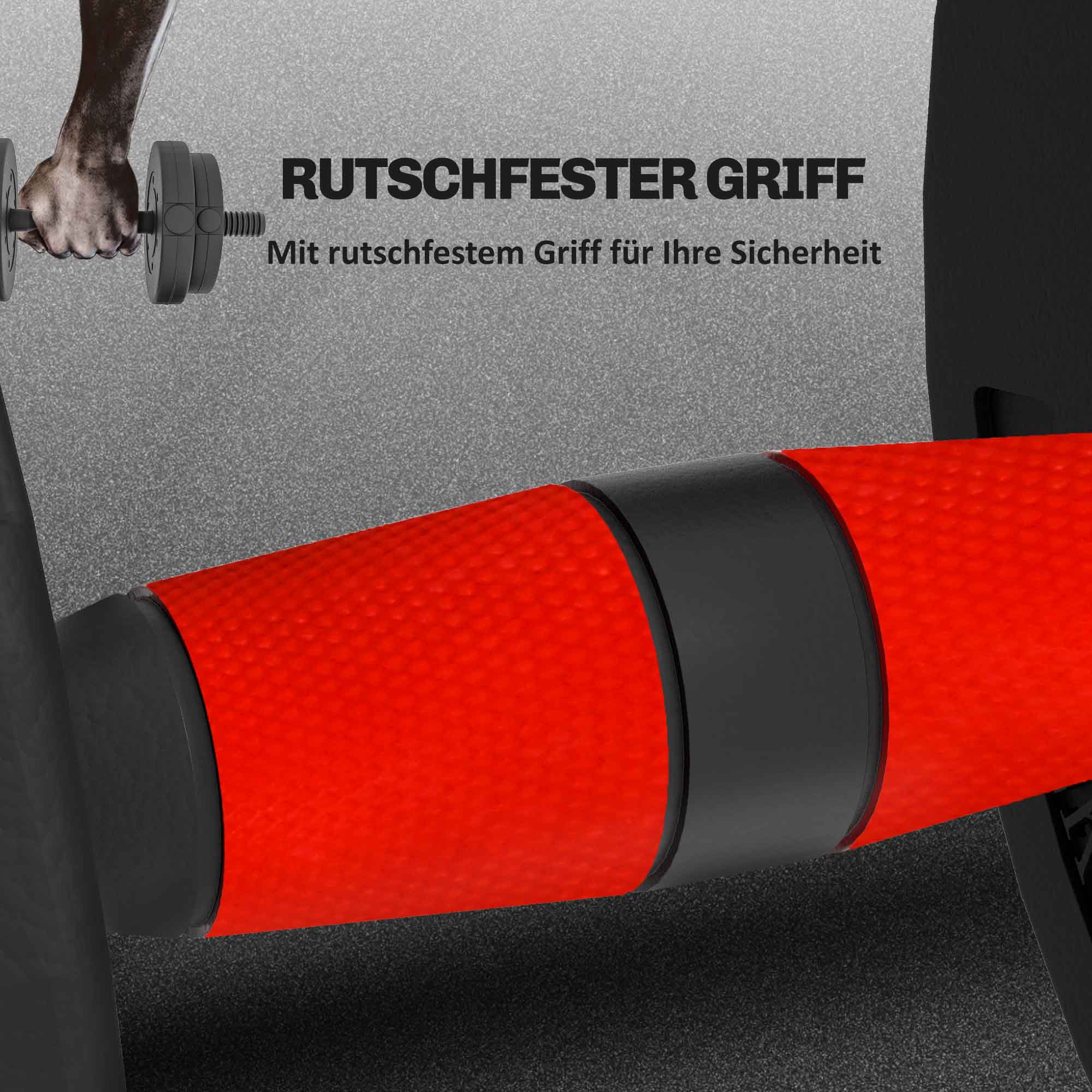2 in 1 Hanteln Set 15 kg verstellbare Kurzhantel & Langhantel professionell Dumbbell Krafttraining Schwarz
