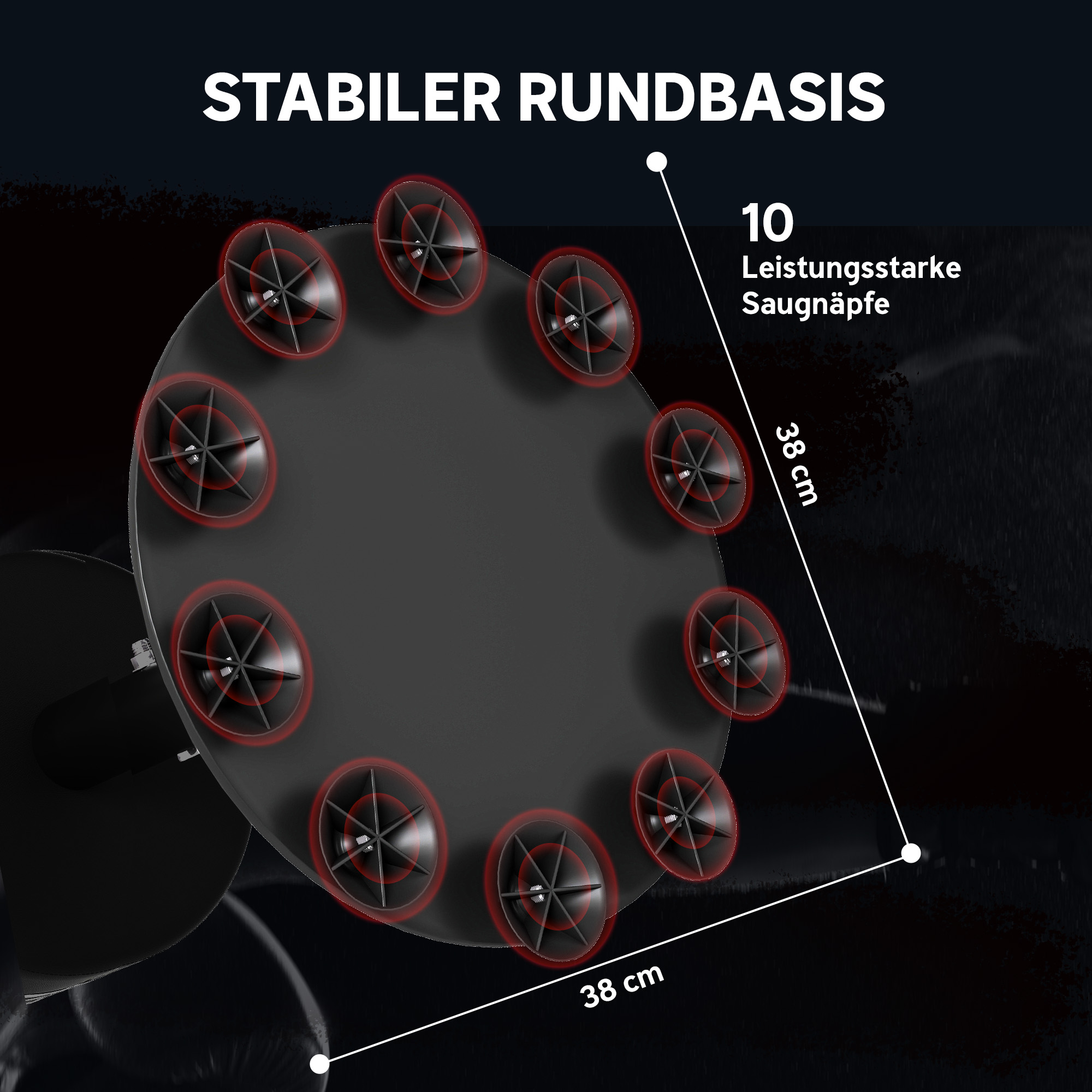 Boxsack freistehend 135 cm Standboxsack 10 Saugnäpfen und Stoßdämpfer für Erwachsene Jugendliche