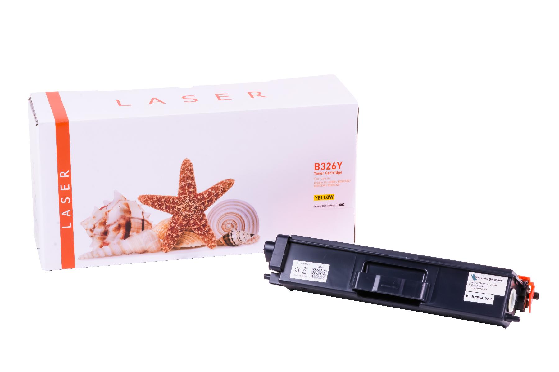 TN326Y alternativ Toner yellow für Brother  / TN326Y / 3.500 Seiten