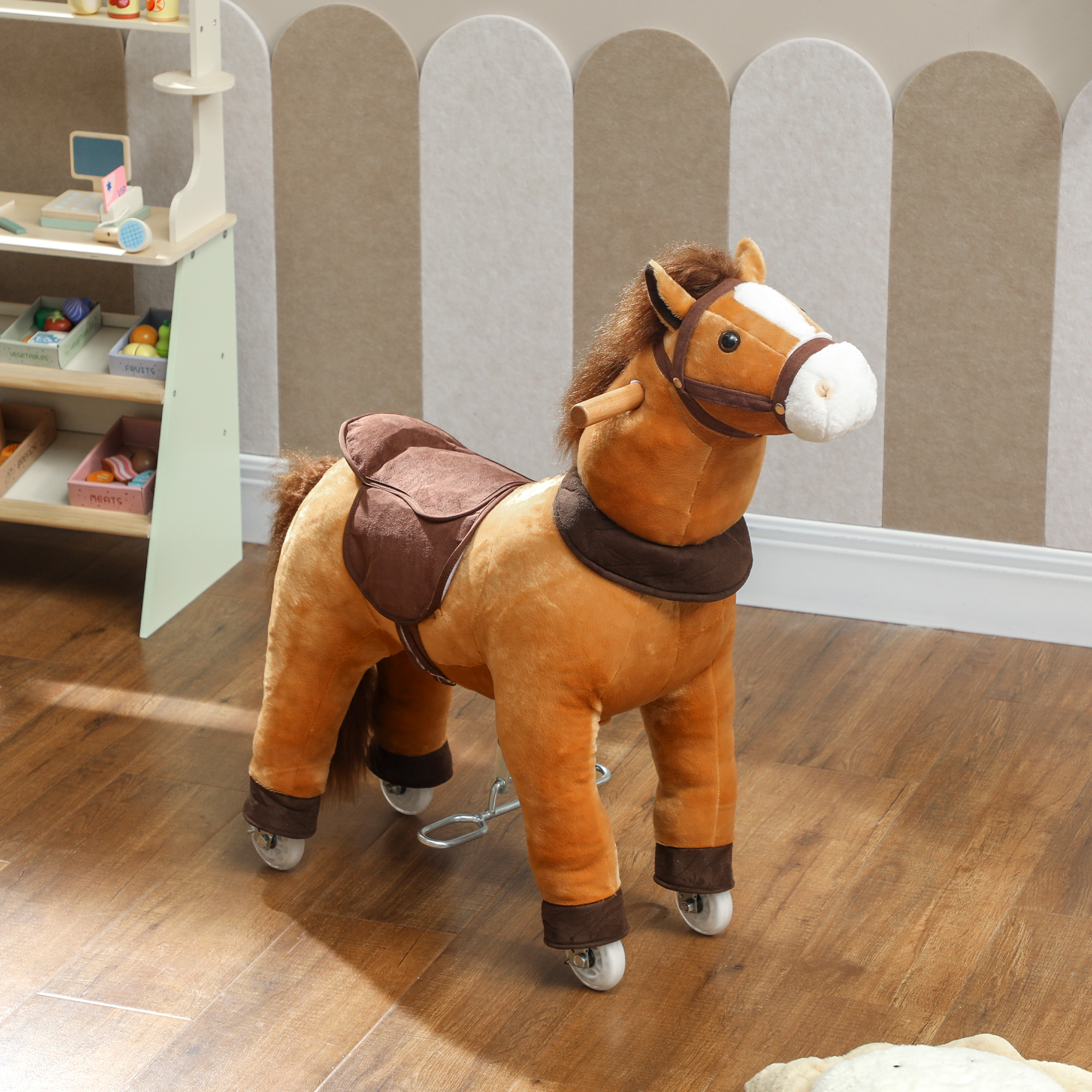 aiyaplay-reitpferd-fur-kinder-stoffbezug-stabiler-rahmen-sanfte-rader-schaukelpferd-3-5-jahre-dunkelbraun~21U85R911R001