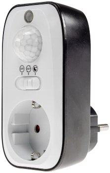 Zwischenstecker mit Bewegungsmelder, 8m Reichweite , 230V/1200W