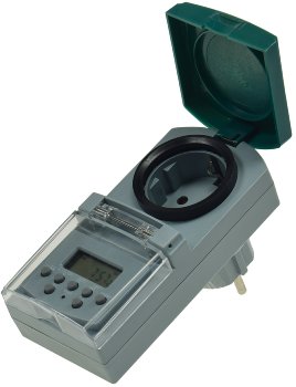 digitale Wochen-Zeitschaltuhr für Außen / 7 Tage, 230V, 1800W