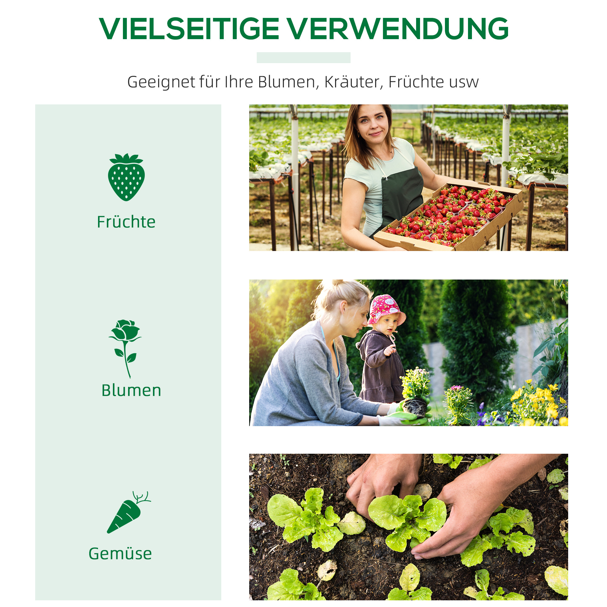 Gewächshaus mit Fernster, PE-Gitterfolie, Foliengewächshaus aus Stahl, Treibhaus für Balkon, Garten, Tomatenhaus 120x60x60cm, Tomatengewächshaus für Gemüse, Blumen, Pflanzen, Weiß