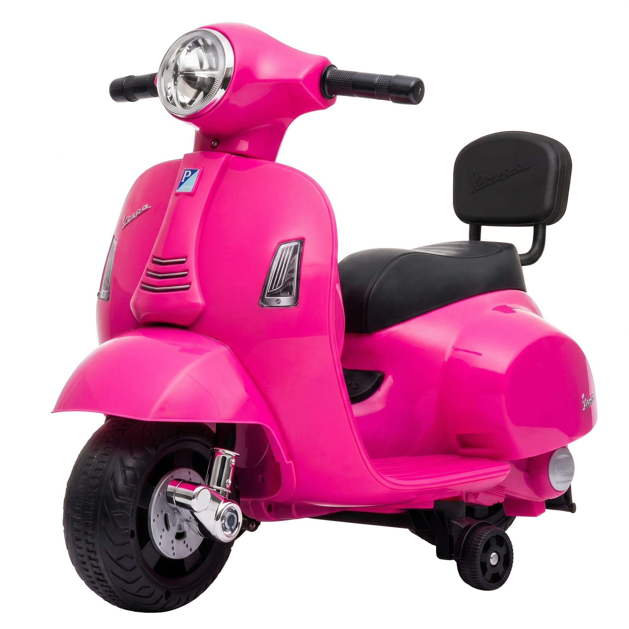 Elektro Motorrad Kinder Mini Vespa GTS 6V Elektromotorrad mit Lithium-Akku Ergonomischer Sitz Rückenlehne 1,5-3 Jahren