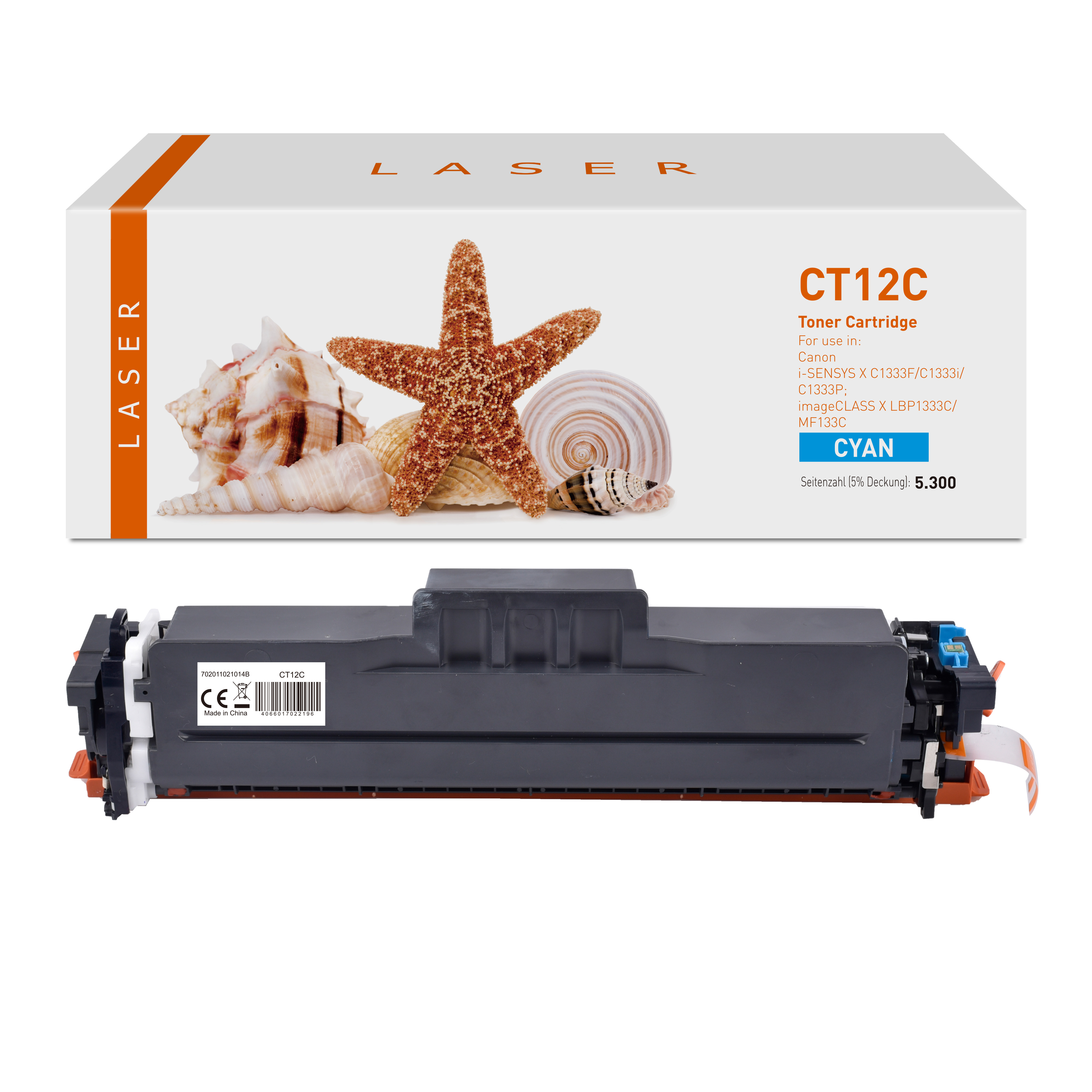 T12C alternativ Toner Cyan für Canon / 5097C006 / 5.300 Seiten T12C alternativ Toner Cyan für Canon / 5097C006 / 5.300 Seiten