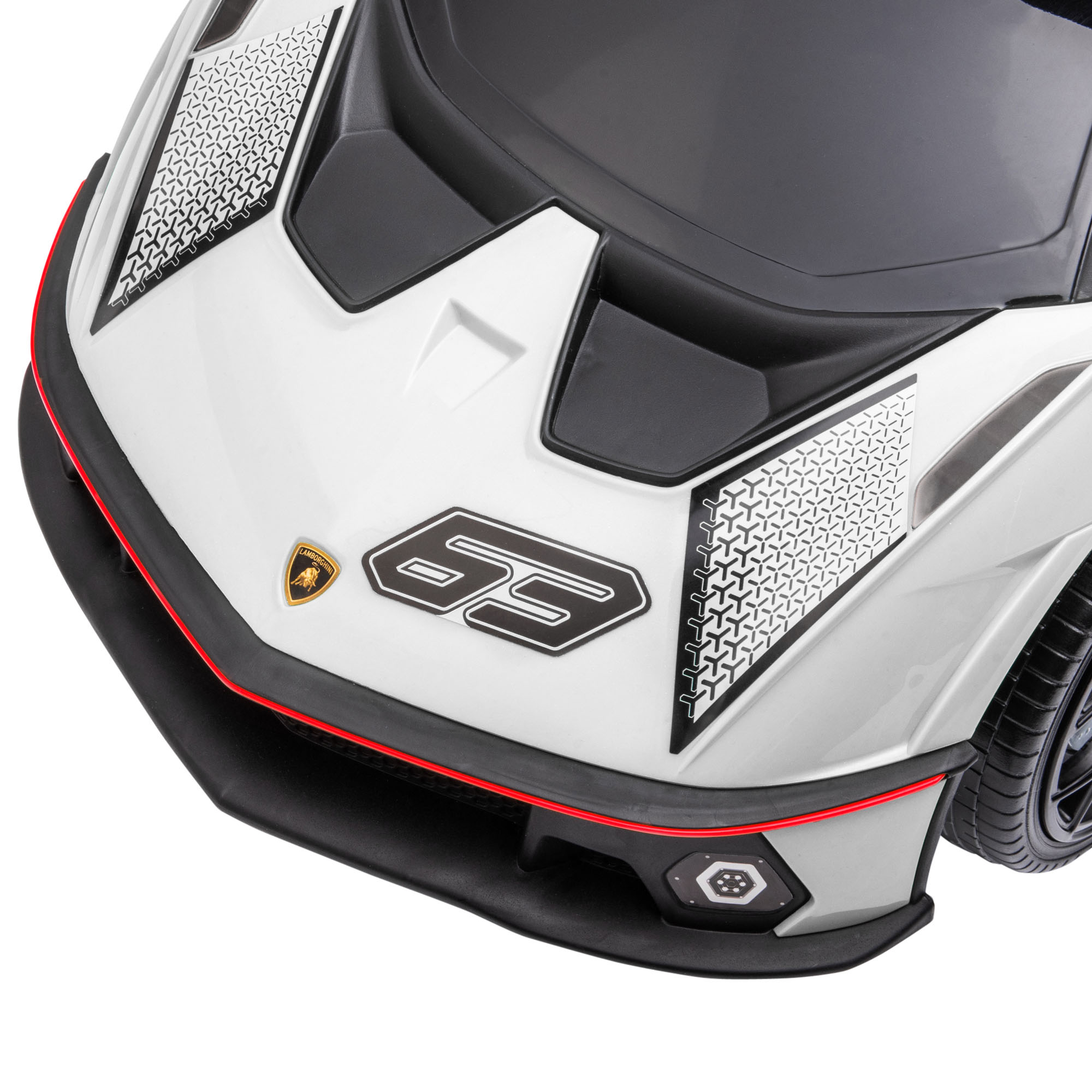 Rutscher Lamborghini-lizenziert, Rutscherauto mit Soundeffekten, Kippschutz, 67 cm x 28 x 38 cm