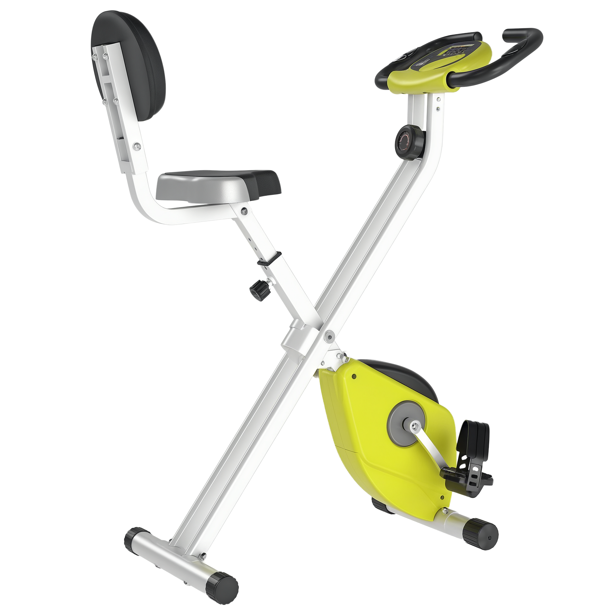 Heimtrainer Fahrradtrainer klappbar Magnetisch Hometrainer Fahrrad mit LCD Monitor, 8 stufig einstellbarem Magnetwiderstand, Platzsparend Fitnessbikes für Zuhause Gelb+Weiß Heimtrainer Fahrradtrainer klappbar Magnetisch Hometrainer Fahrrad mit LCD Monitor, 8 stufig einstellbarem Magnetwiderstand, Platzsparend Fitnessbikes für Zuhause Gelb+Weiß