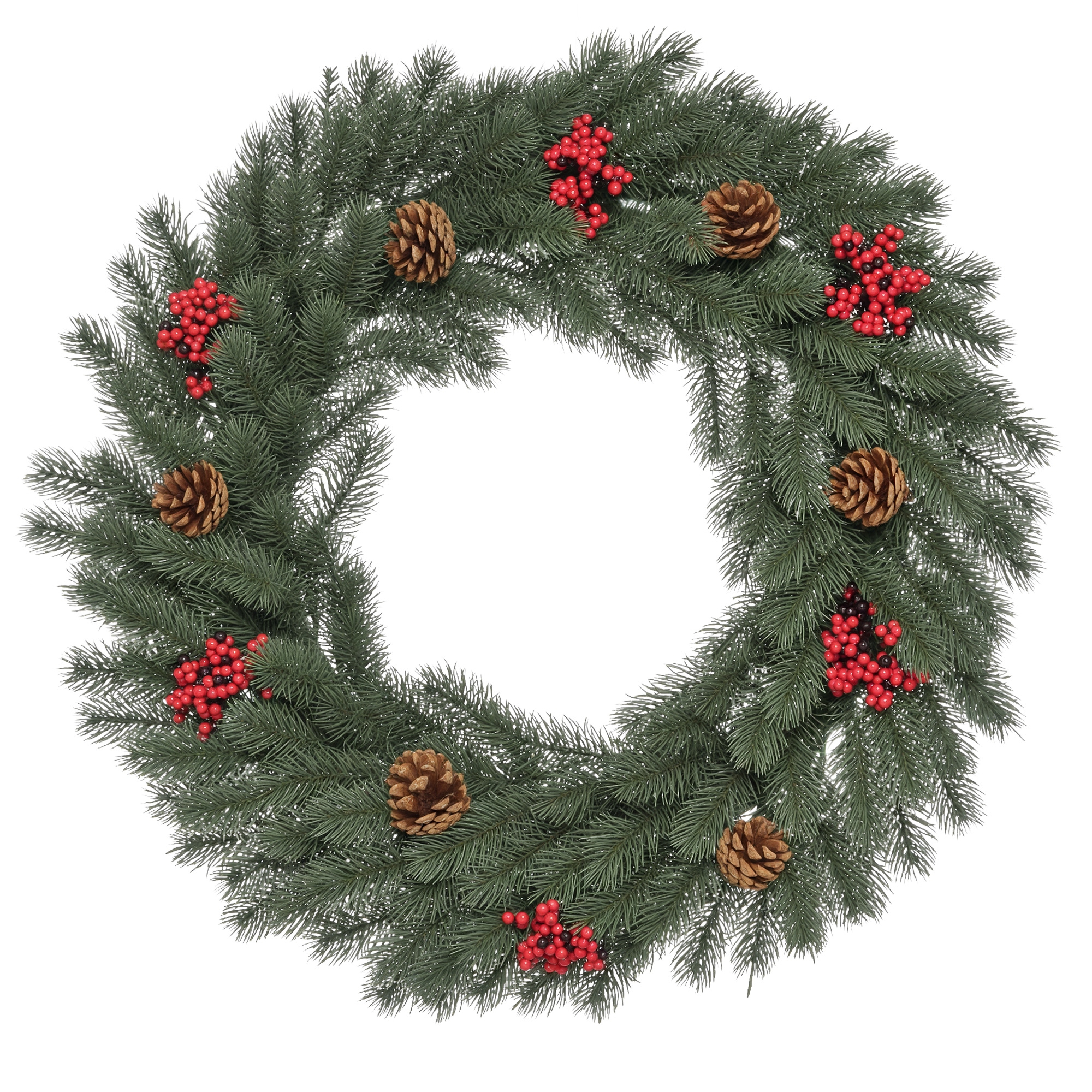 Tannenkranz Türkranz Weihnachtskranz Rückseite mit aufhänge Öse PE Grün Ø60 x 8 cm Tannenkranz Türkranz Weihnachtskranz Rückseite mit aufhänge Öse PE Grün Ø60 x 8 cm