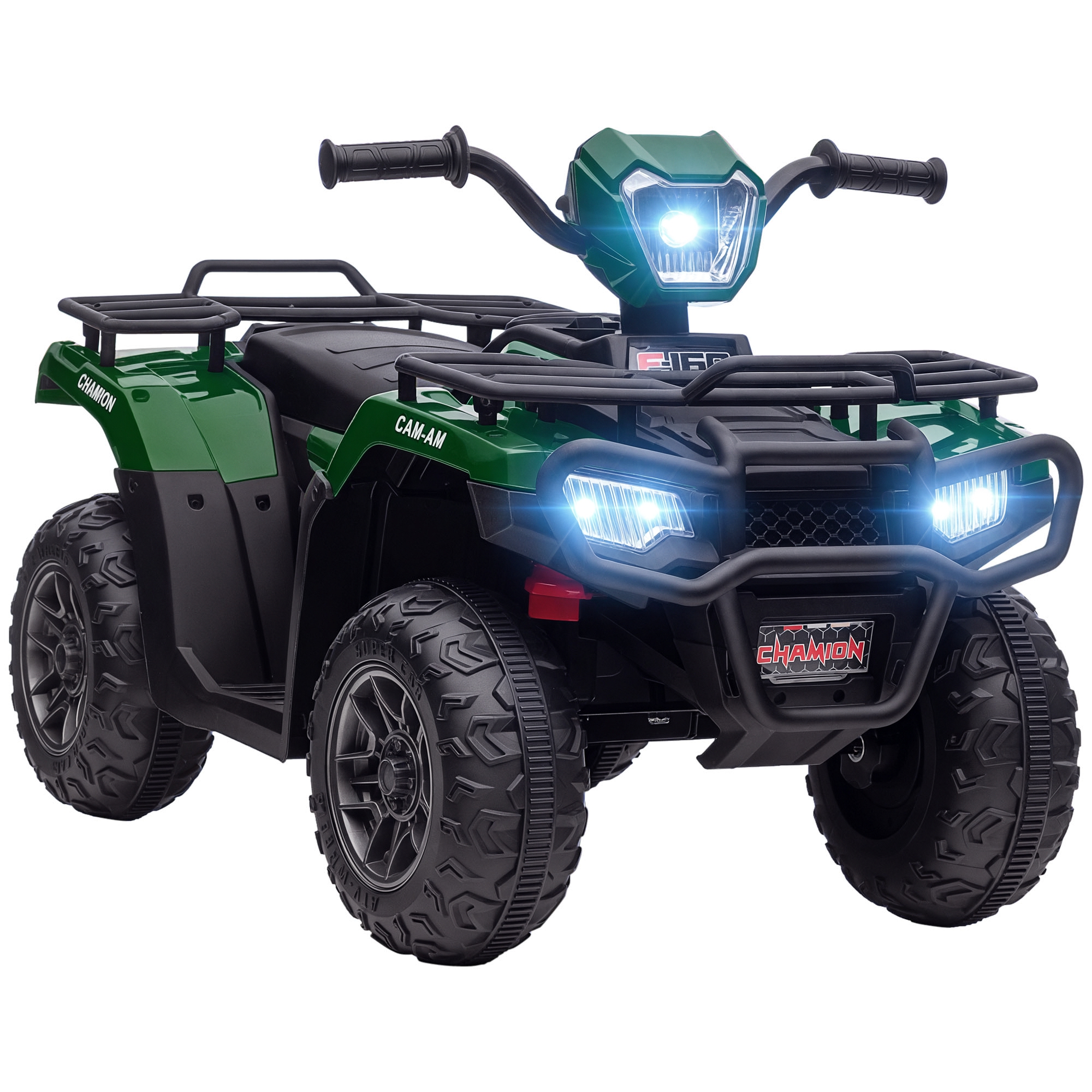 Kinderquad, max, 4 km/h, ab 3 Jahren, LED-Scheinwerfer, Musikanschluss, schwarz+grün 88 x 45 x 50 cm Kinderquad, max, 4 km/h, ab 3 Jahren, LED-Scheinwerfer, Musikanschluss, schwarz+grün 88 x 45 x 50 cm