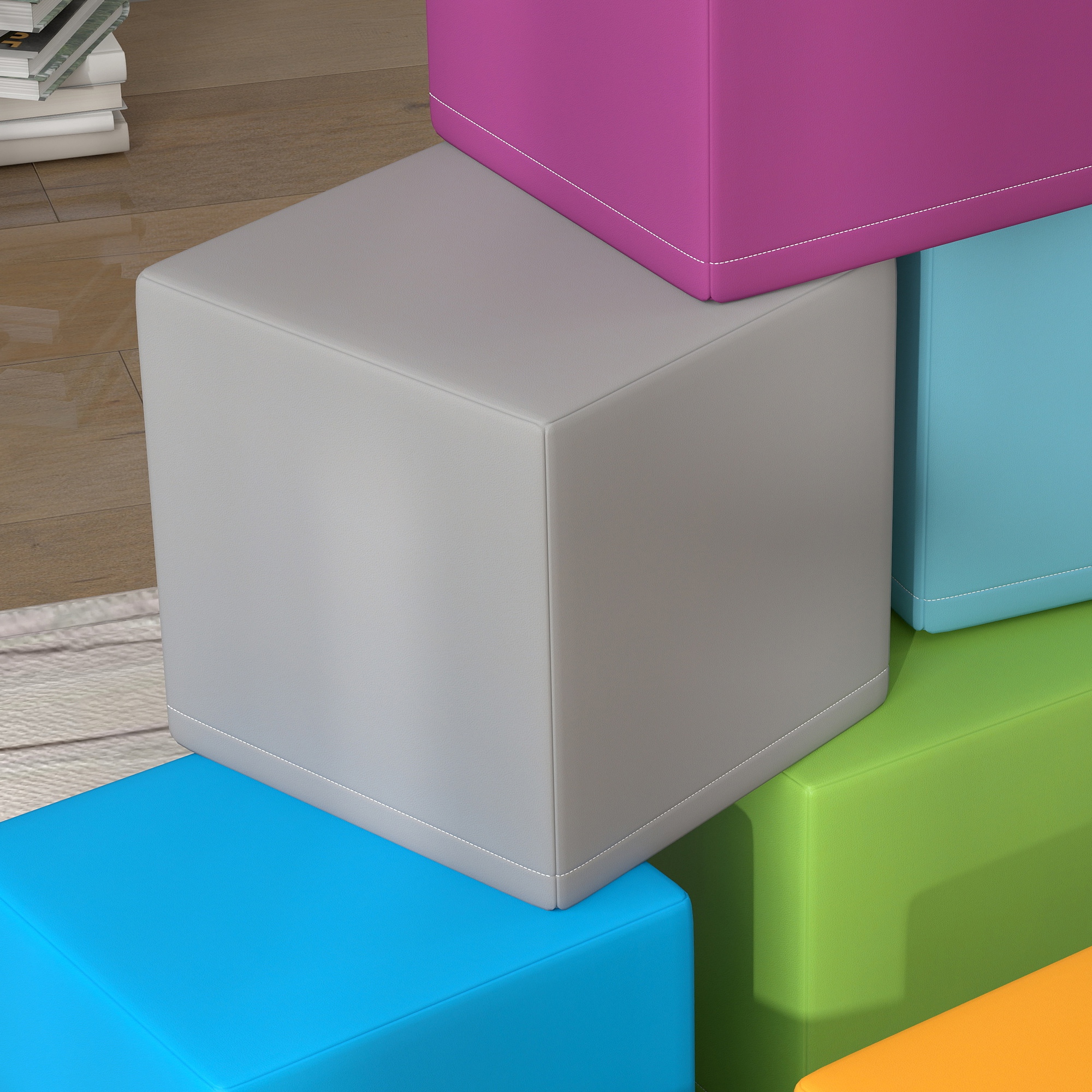 Kletter- und Krabbelspielzeug für Kinder, weicher EPE-Schaumstoff, 20x20x20 cm, Mehrfarbig, 1-3 Jahre