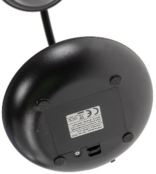 LED Tischleuchte mit Schwanenhals, Batterie, dimmbar, warmweiß, Schwarz