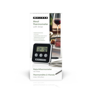 Fleischthermometer | bis zu 250°C | Alarm Timer | LCD Display