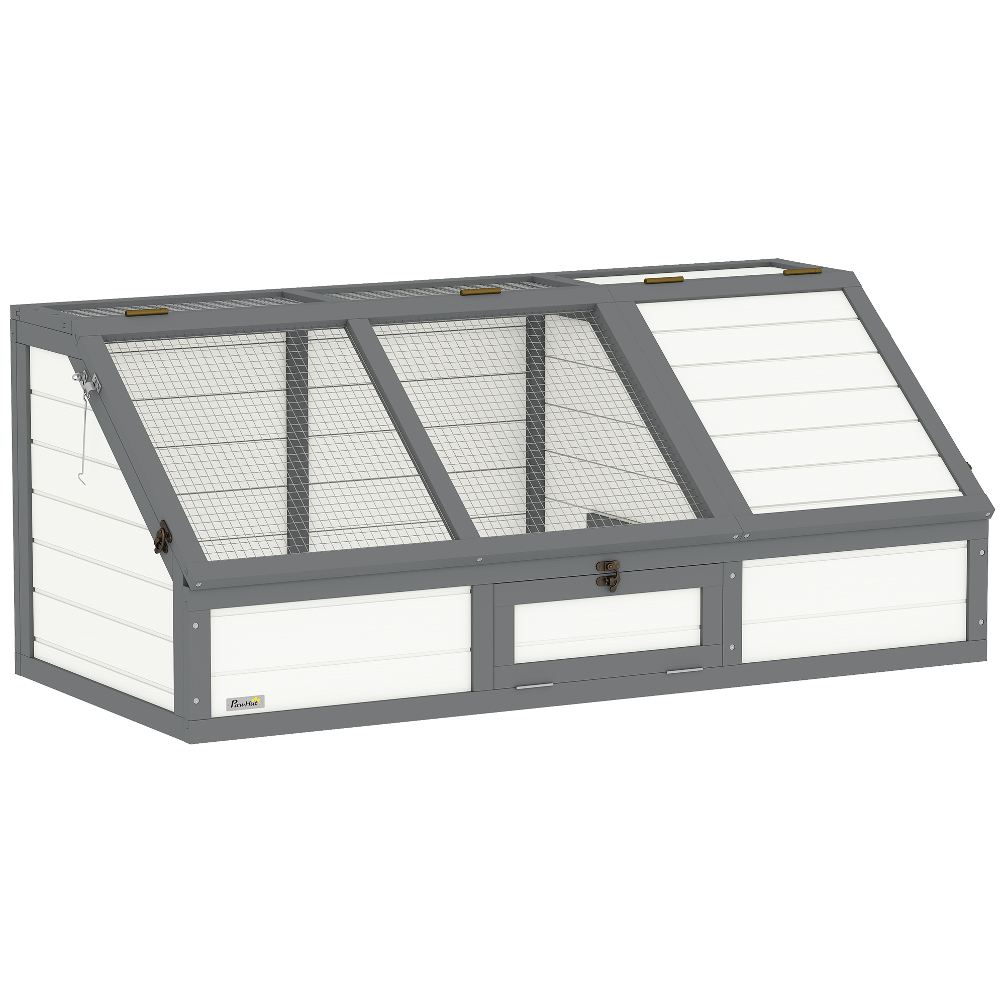 Schildkrötenbox, Outdoor Schildkrötengehege, bodenloses Design, leicht zu öffnen, Schildkrötenhaus, Weiß