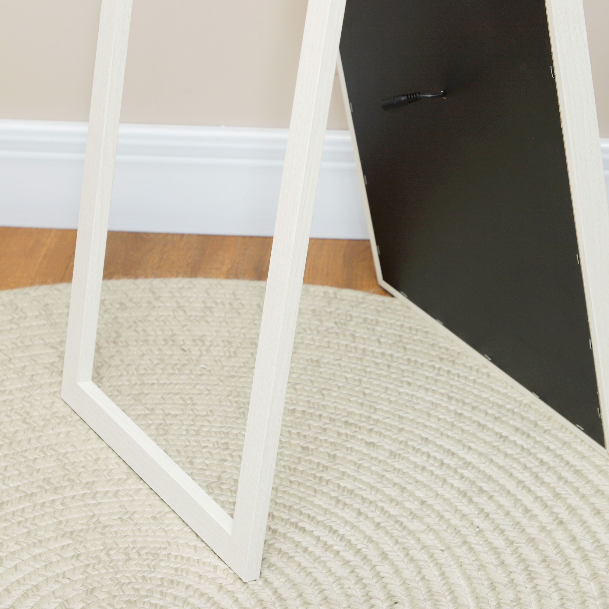 Ganzkörperspiegel, 40x160 cm, LED-Beleuchtung, Touch-Steuerung, dimmbar, 3 Farben, Weiß