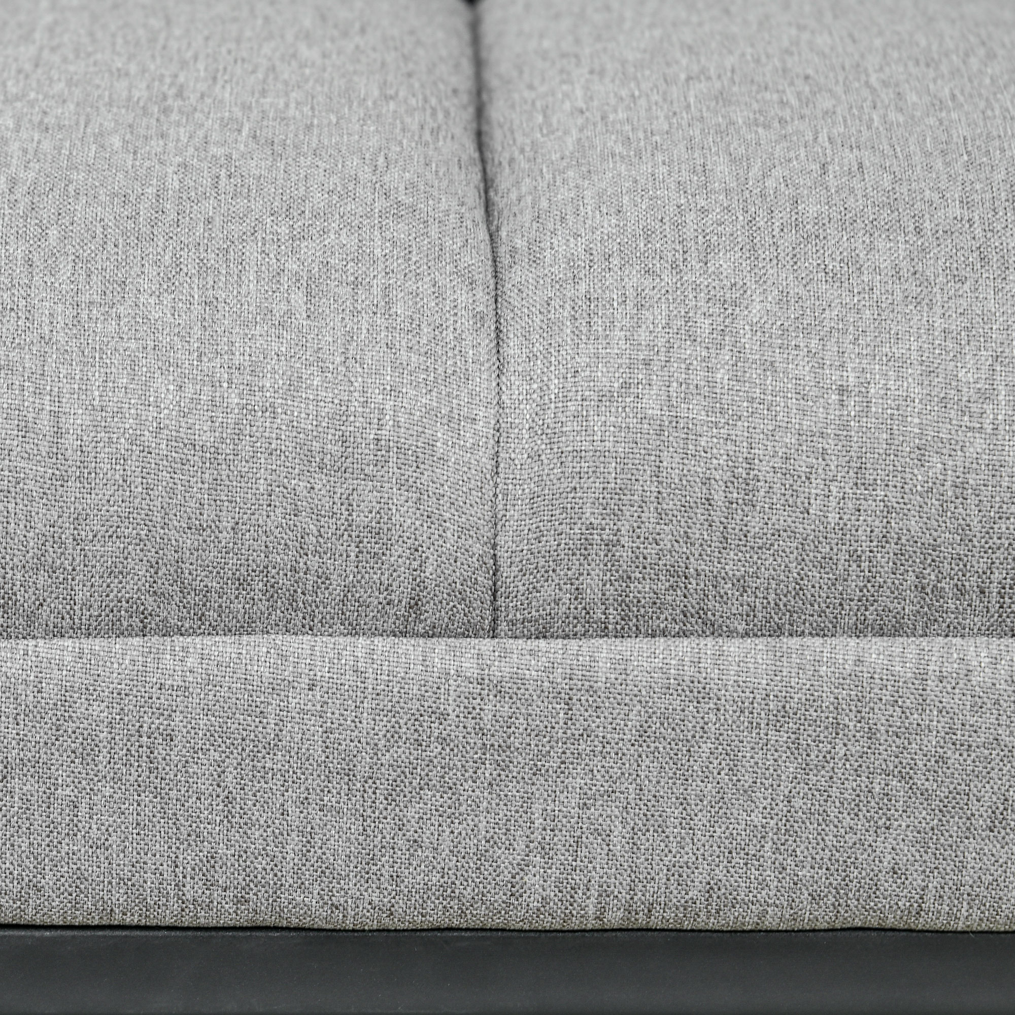 Sitzbank im Industrie-Design, Bettbank, Metallbeine, Rosa + Schwarz