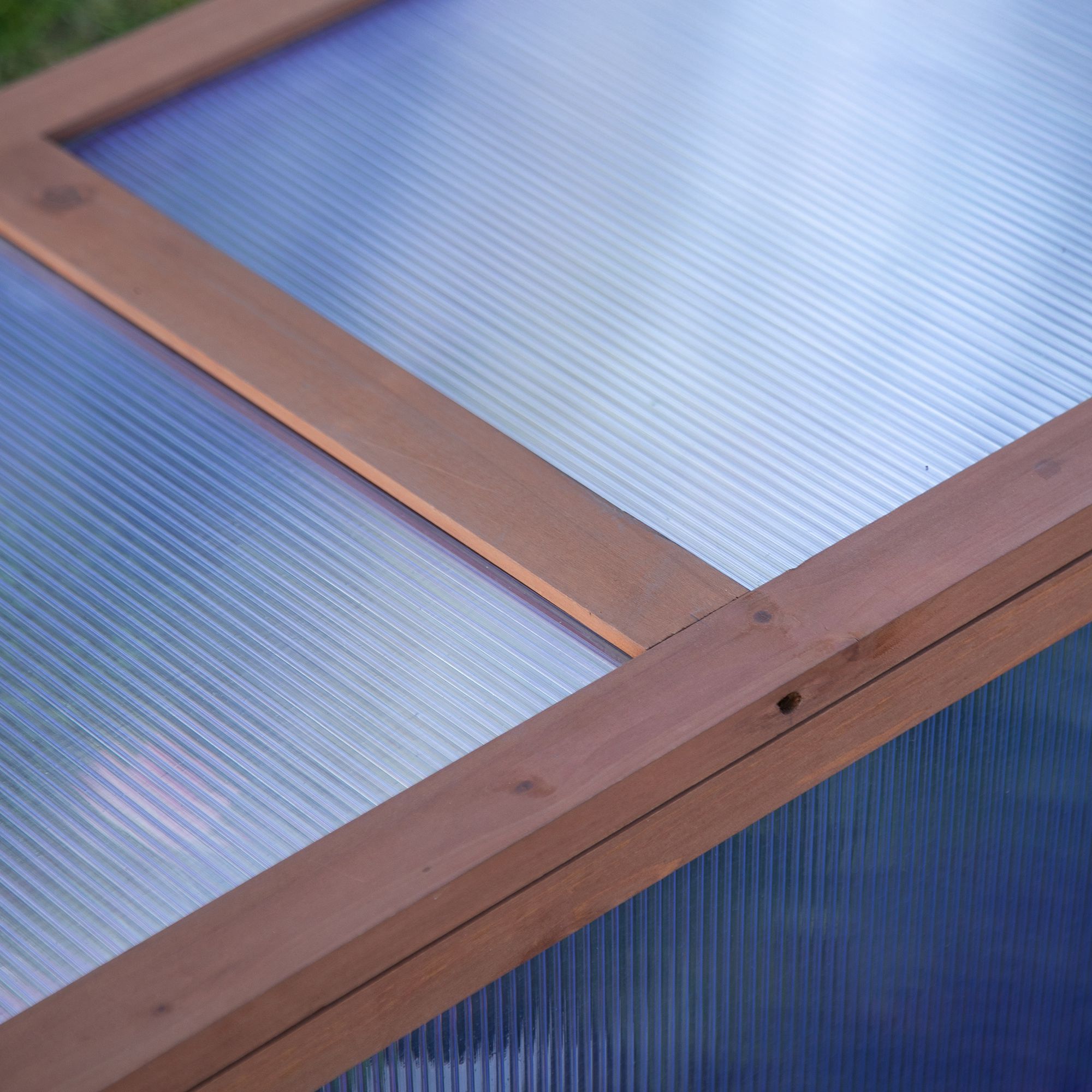 Mini-Gewächshaus, Kleines Gewächshaus für den Garten, mit PC-Platten, Gute Lichtdurchlässigkeit, 100L x 65B x 40H cm