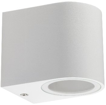 Außen-Wandleuchte "CTW-1" / für 1x GU10, IP44, Gehäuse weiß