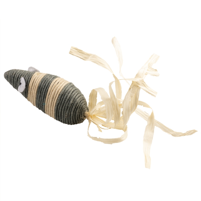 Duvoplus Cat Toy Rope Maus mit Maisschnüren - grau Duvoplus Cat Toy Rope Maus mit Maisschnüren - grau