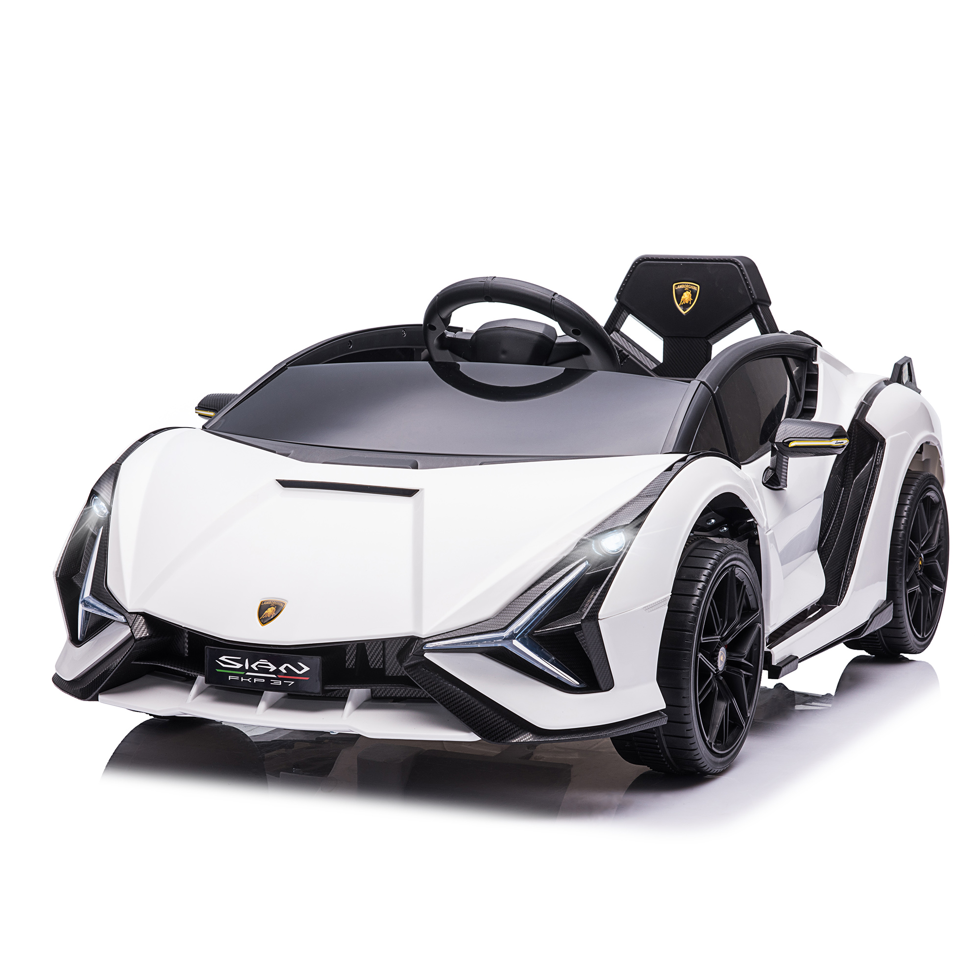 Kinderfahrzeug 12V 2 Fahrmodi Lamborghini SIAN SUV-Auto-Spielzeug Elektroauto mit Fernbedienung Musik(MP3/USB) Licht 37-60 Monate Metall Weiß 108 x 62 x 40 cm Kinderfahrzeug 12V 2 Fahrmodi Lamborghini SIAN SUV-Auto-Spielzeug Elektroauto mit Fernbedienung Musik(MP3/USB) Licht 37-60 Monate Metall Weiß 108 x 62 x 40 cm
