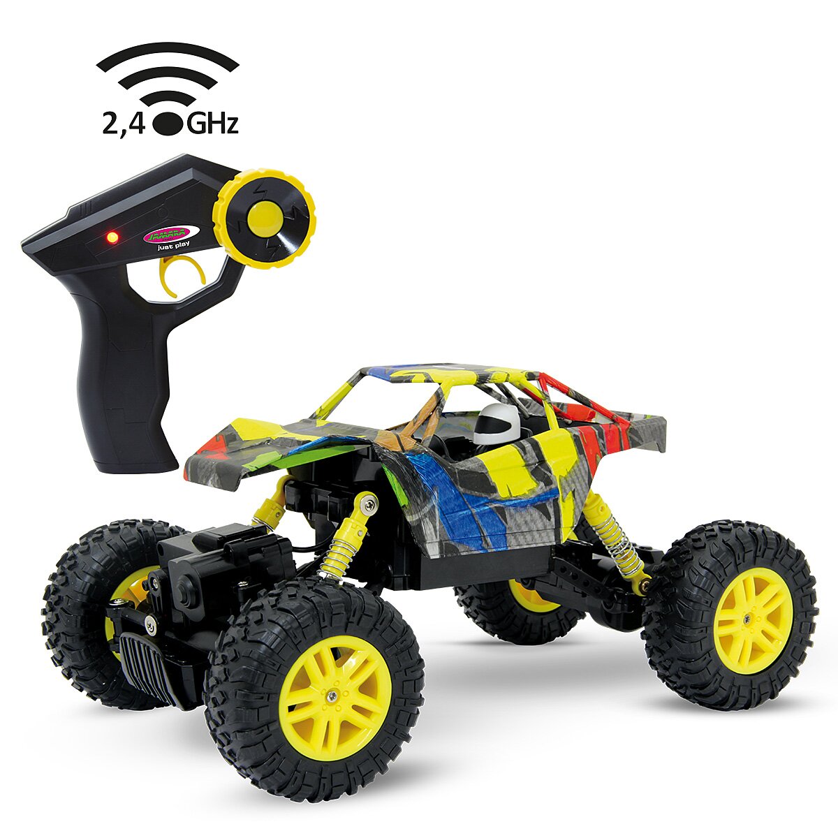 Hillriser Crawler 4WD 1:18 gelb 2,4GHz Hillriser Crawler 4WD 1:18 gelb 2,4GHz