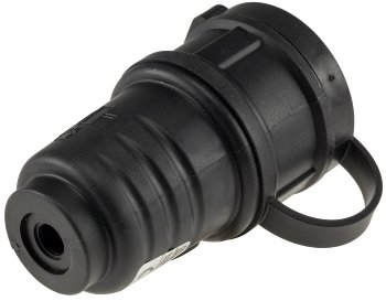 Schutzkontakt-Gummikupplung für Außen / Schutzkappe, 250V/16A, IP44