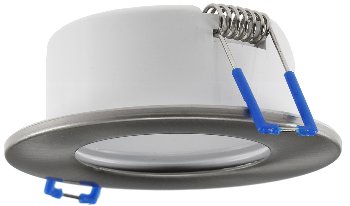 LED-Einbauleuchte "Flat-30 FR-R" 3000K, Ø85x30mm, 5W, 590lm, IP44, rund, poliert
