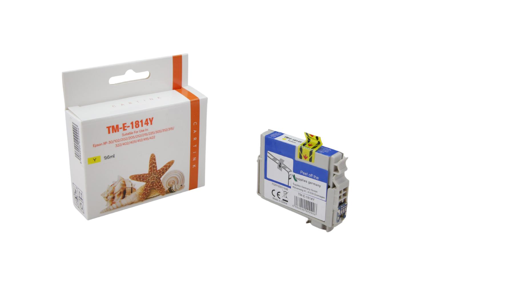 T1814XL alternativ Seestern Tinte gelb / C13T18144010 / 9,6ml T1814XL alternativ Seestern Tinte gelb / C13T18144010 / 9,6ml