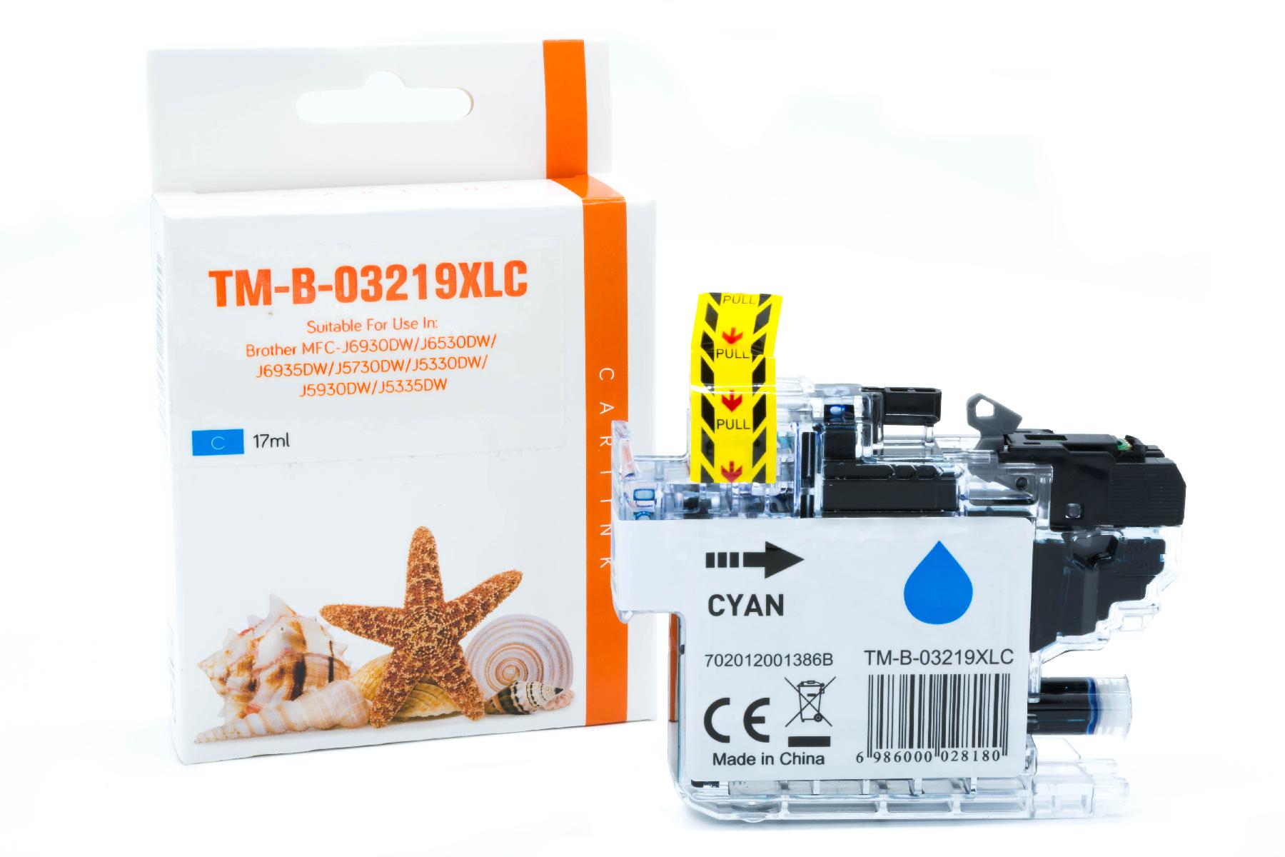 LC3219C alternativ Seestern Tinte Cyan für Brother / LC3219C / 17ml LC3219C alternativ Seestern Tinte Cyan für Brother / LC3219C / 17ml