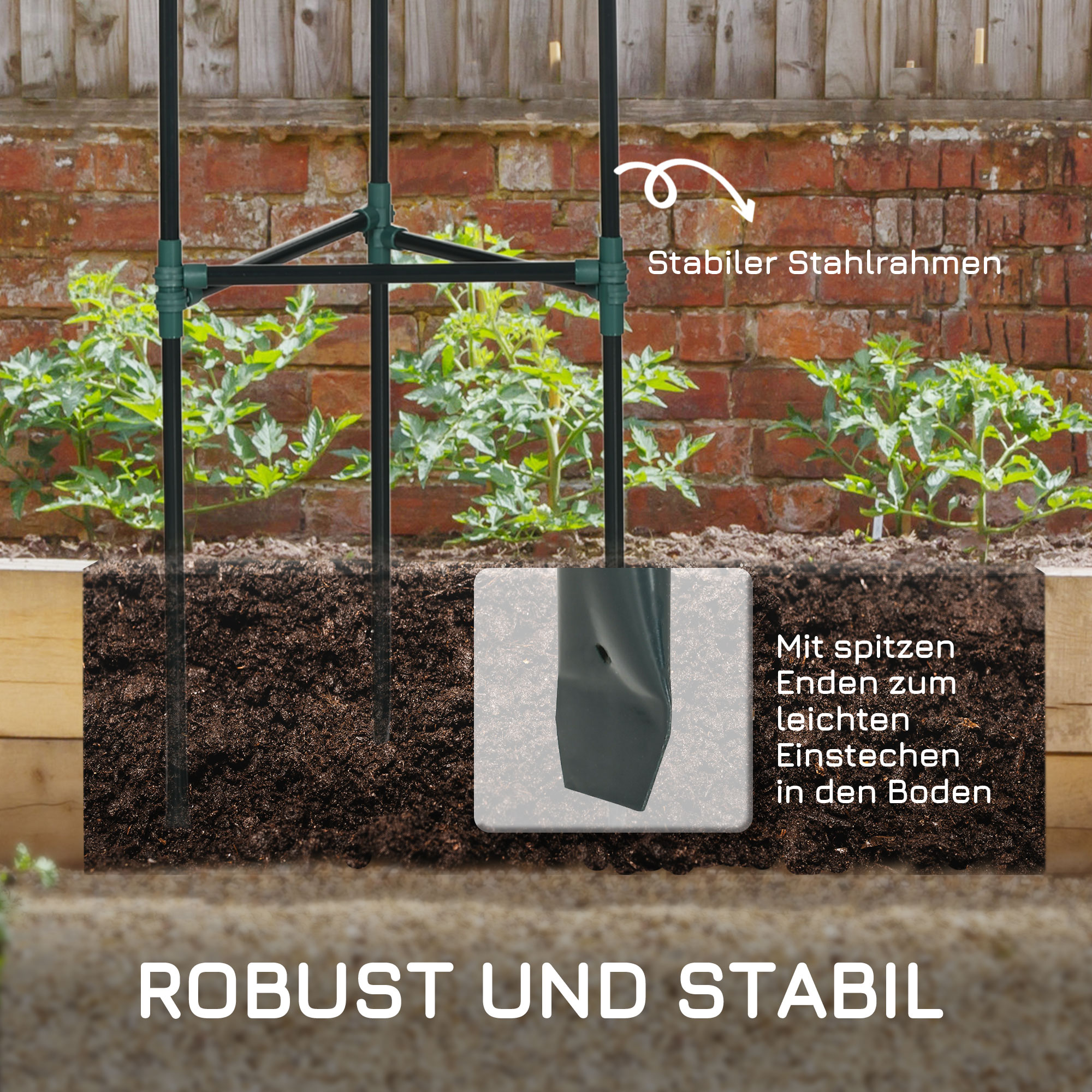 Rankhilfe, 3er-Set, Pflanzgitter, modulares Design, für Außen und Innen, Stahl, grün, 38 x 38 x 182 cm