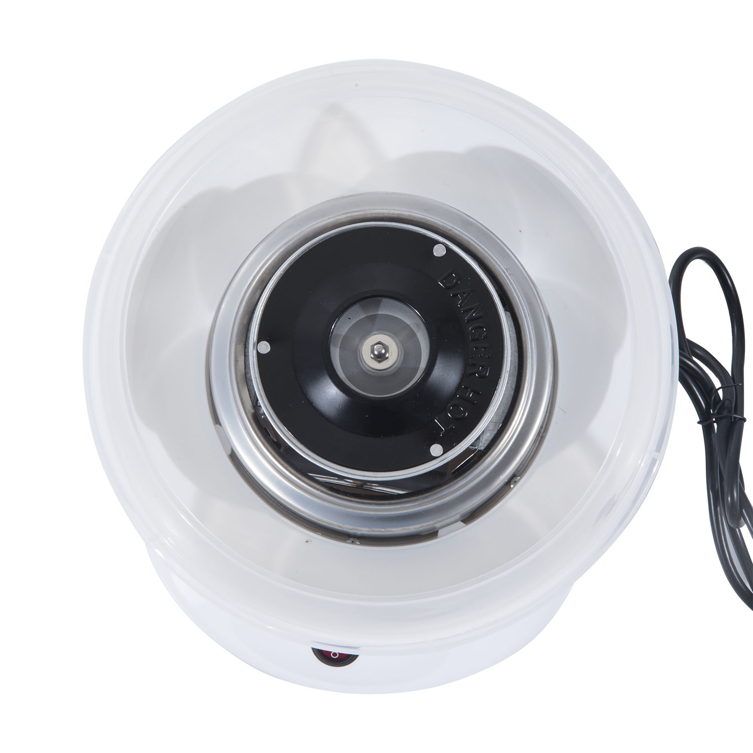 Zuckerwattemaschine, einfach zu bedienendes Zuckerwattegerät, für Erwachsene und Kinder, Edelstahl, PP, Weiß