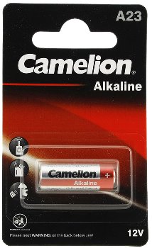 Alkaline Batterie A23 / 12V, 28x10mm, 1er-Blister