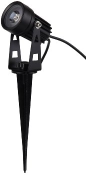 Gartenstrahler Set mit 4 Spots, Netzteil, Erdspieß, 3000k, IP44