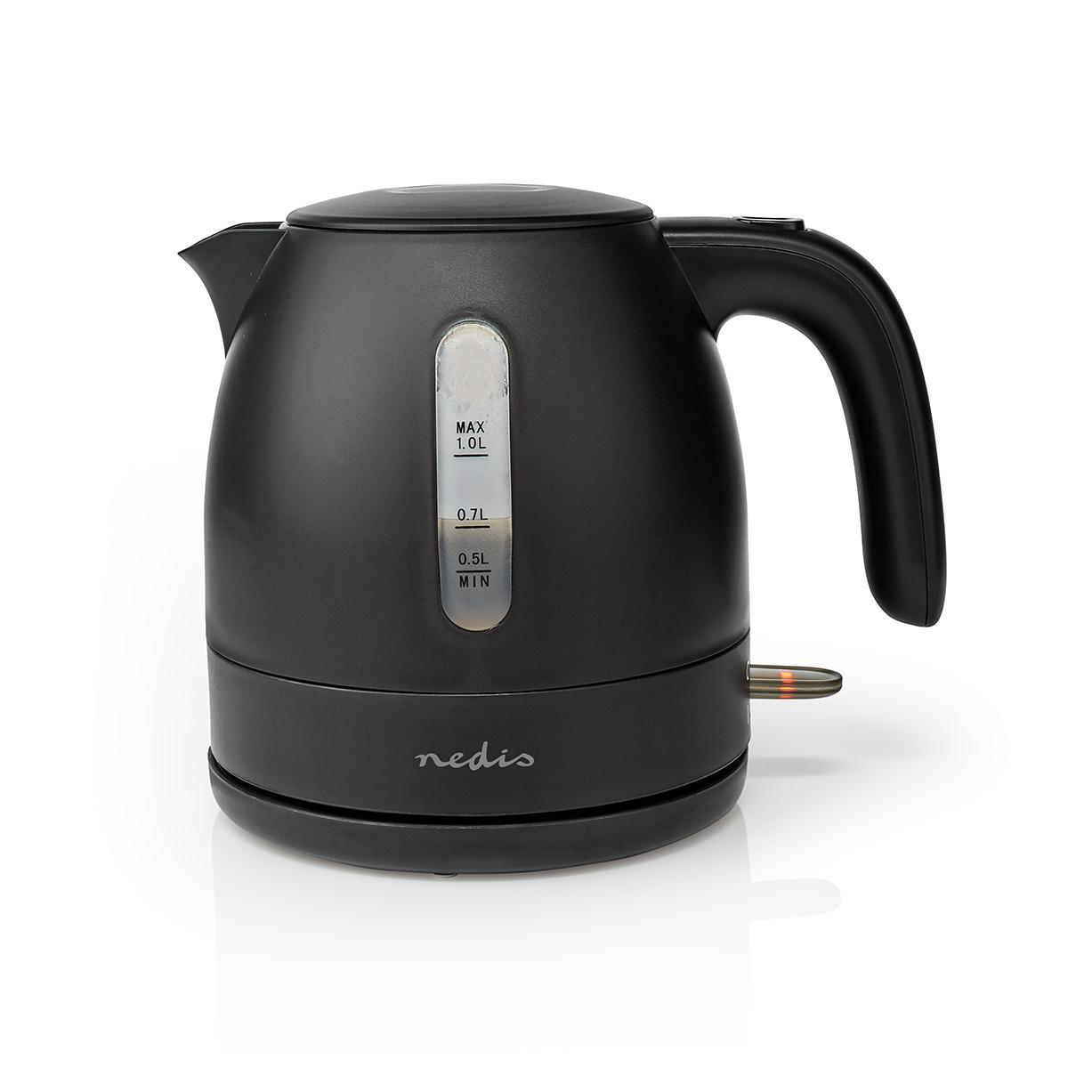 Wasserkocher | 1.0 l | Plastik | schwarz | Um 360 Grad drehbar | Verdecktes Heizelement | Strix Controller | Boil-dry protection Wasserkocher | 1.0 l | Plastik | schwarz | Um 360 Grad drehbar | Verdecktes Heizelement | Strix Controller | Boil-dry protection
