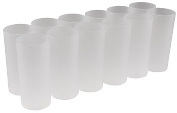 LED Teelichter, 12er Set, mit Windschutz, wiederaufladbar auf Ladestation