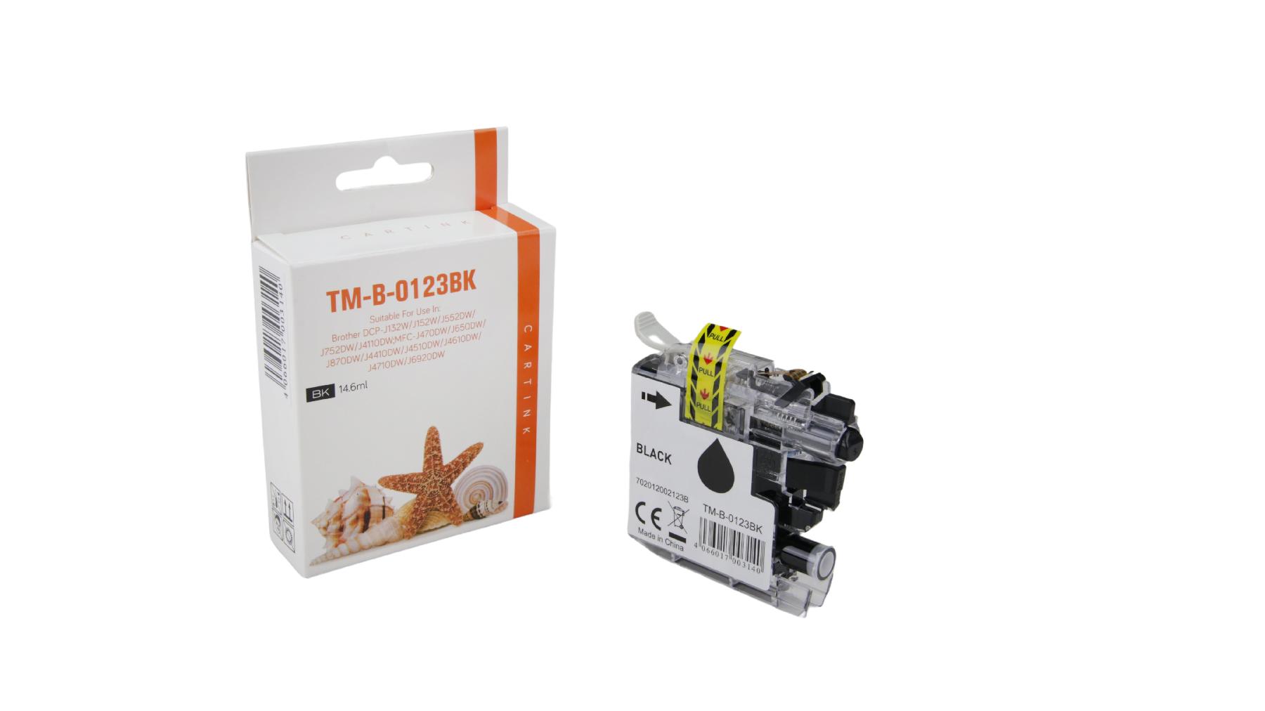 LC121/123BK alternativ Seestern Tinte Blac / LC123BK / 14,6ml LC121/123BK alternativ Seestern Tinte Blac / LC123BK / 14,6ml