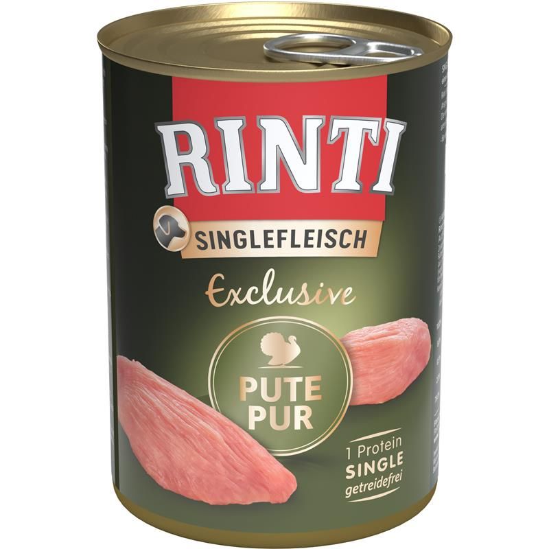 Rinti Singlefleisch Exclusive Pute Pur 400g Rinti Singlefleisch Exclusive Pute Pur 400g