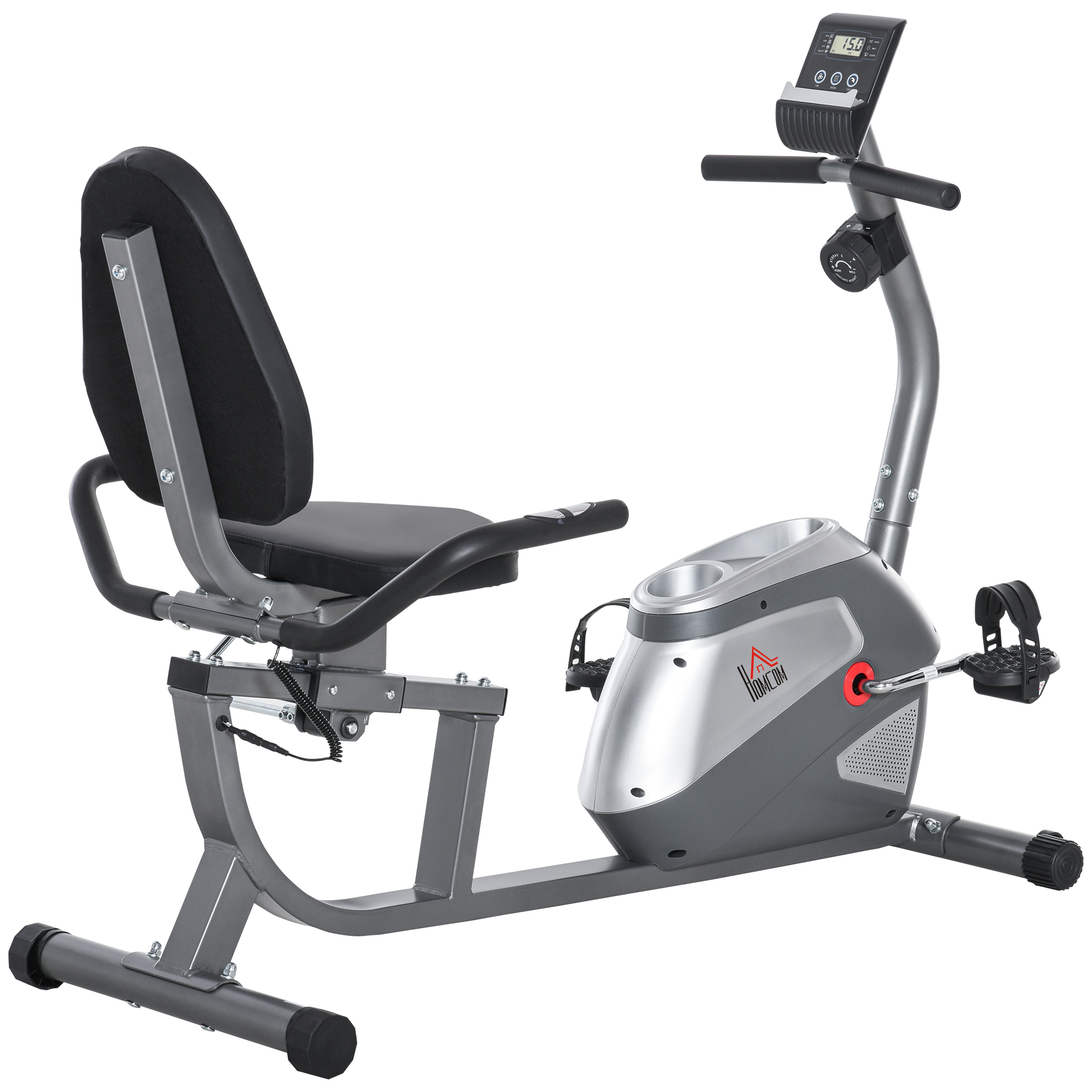 Liegeergometer mit LCD-Anzeige 8 stufig einstellbarem Magnetwiderstand Liegeheimtrainer mit Herzfrequenzsensoren, verstellbarer Rückenlehne, Nutzergewicht bis 110 kg für zu Hause Gym Liegeergometer mit LCD-Anzeige 8 stufig einstellbarem Magnetwiderstand Liegeheimtrainer mit Herzfrequenzsensoren, verstellbarer Rückenlehne, Nutzergewicht bis 110 kg für zu Hause Gym