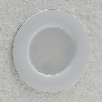 LED-Einbauleuchte "Flat-30 FR-R" 3000K, Ø85x30mm, 5W, 460lm, IP44, rund, weiß
