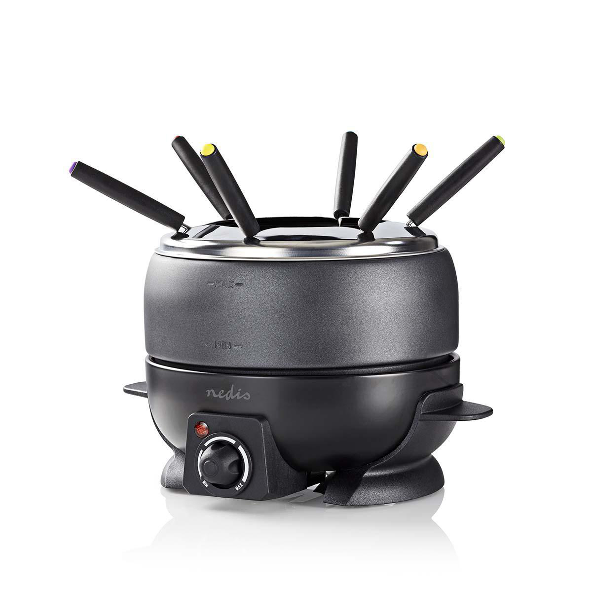 Fondue-Set | 6 Personen | 2.3 l | Einstellbare Temperaturregelung | 800 W | Cool touch Griff | Anti-Rutschboden | Überhitzungsschutz Fondue-Set | 6 Personen | 2.3 l | Einstellbare Temperaturregelung | 800 W | Cool touch Griff | Anti-Rutschboden | Überhitzungsschutz