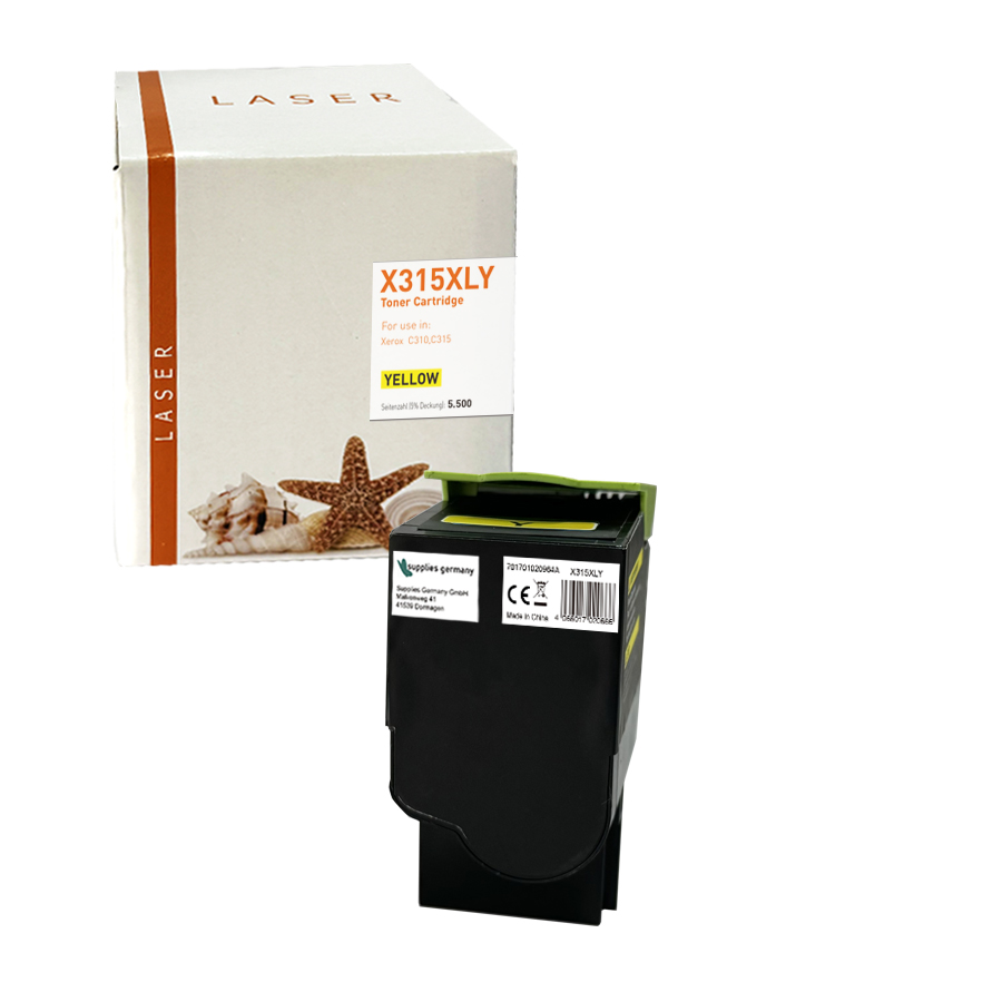C315XLY alternativ Toner gelb für Xerox / 006R04367 / 5.500 Seiten C315XLY alternativ Toner gelb für Xerox / 006R04367 / 5.500 Seiten