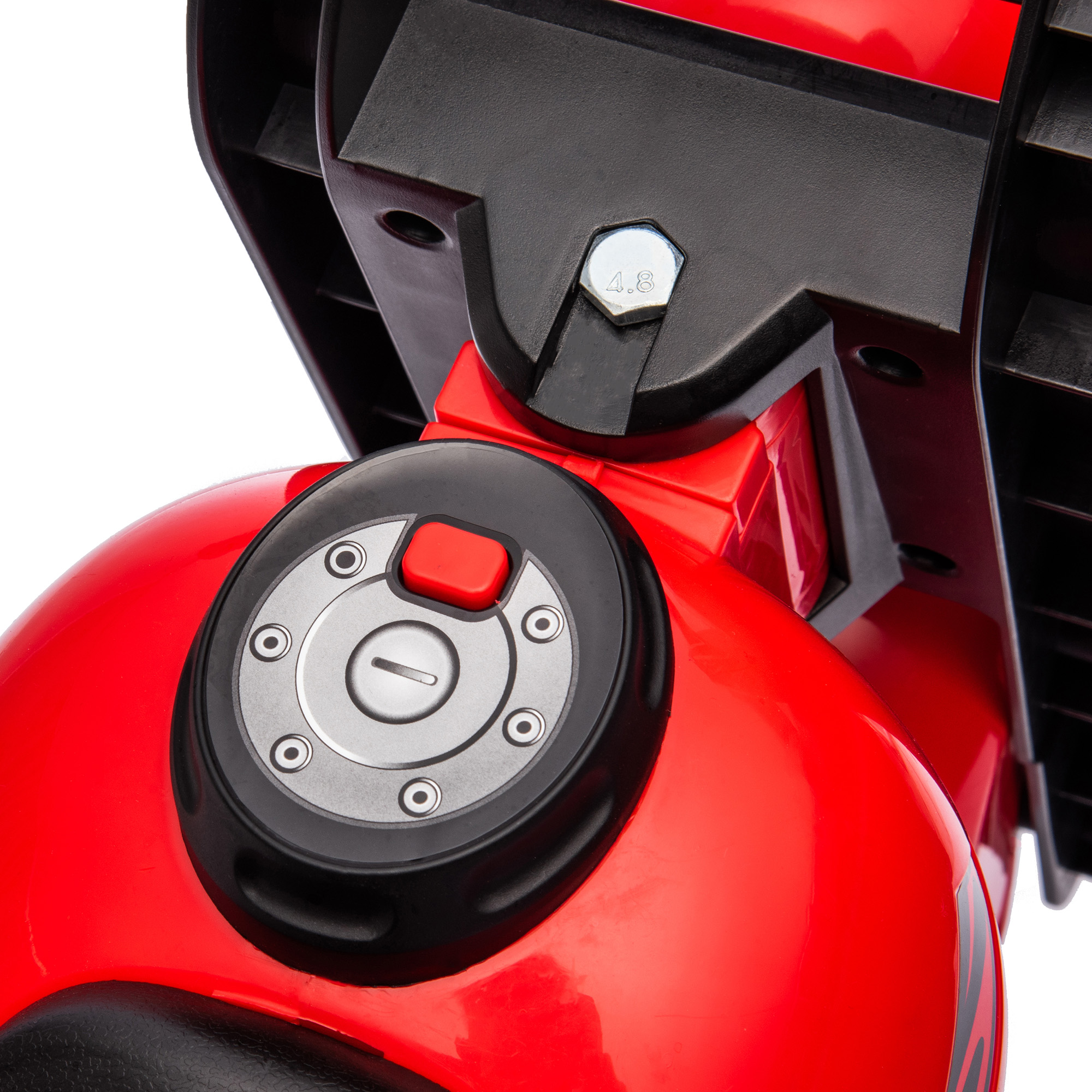 Rutschauto, Motorrad-Design, Musik und Seifenblasen, für 2-5 Jahre, Rot