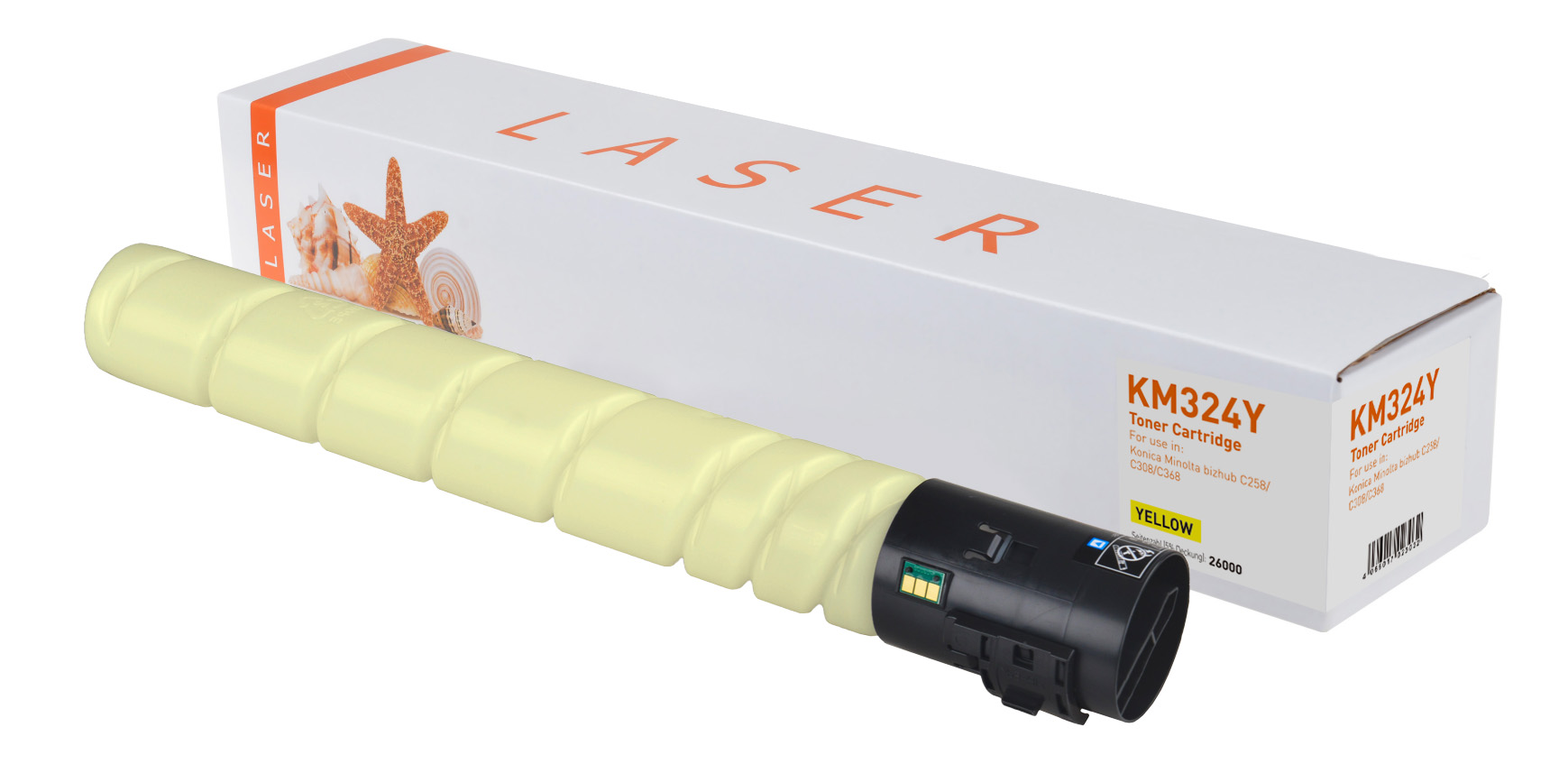 TN324Y alternativ Toner yellow für KONICA MINOLTA / A8DA250 / 26.000 Seiten